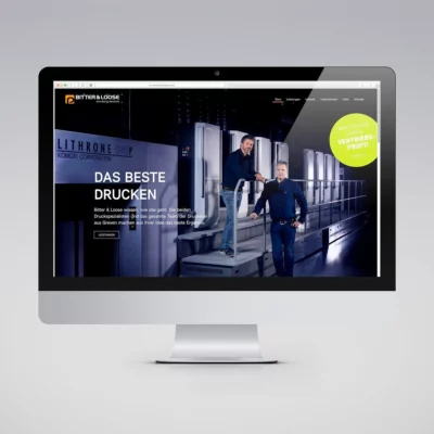 Bitter & Loose Druckerei Website
