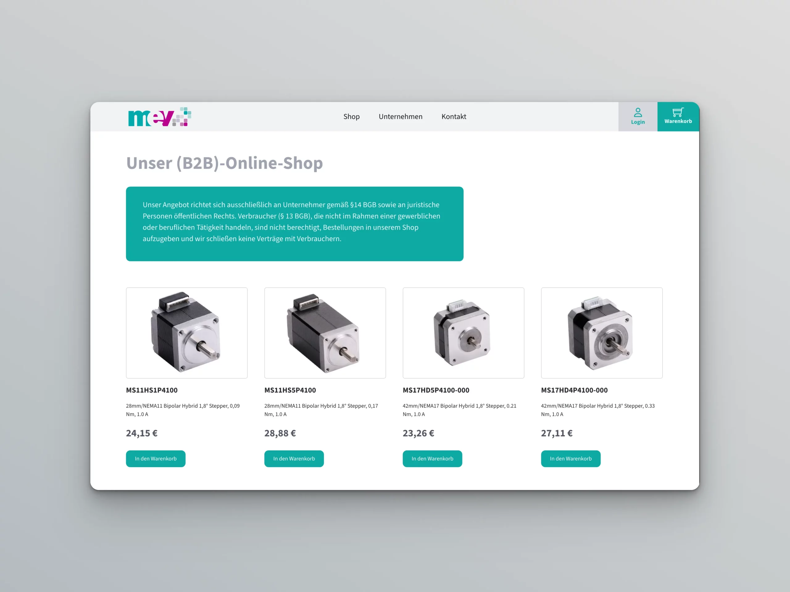 mev Webshop