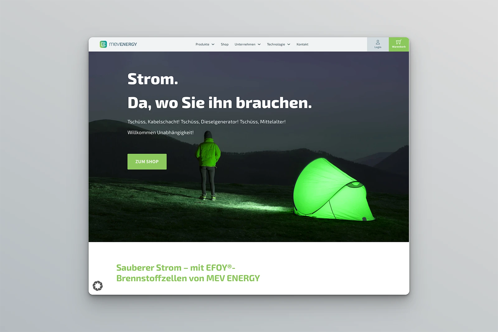 Mev Energy Webdesign
