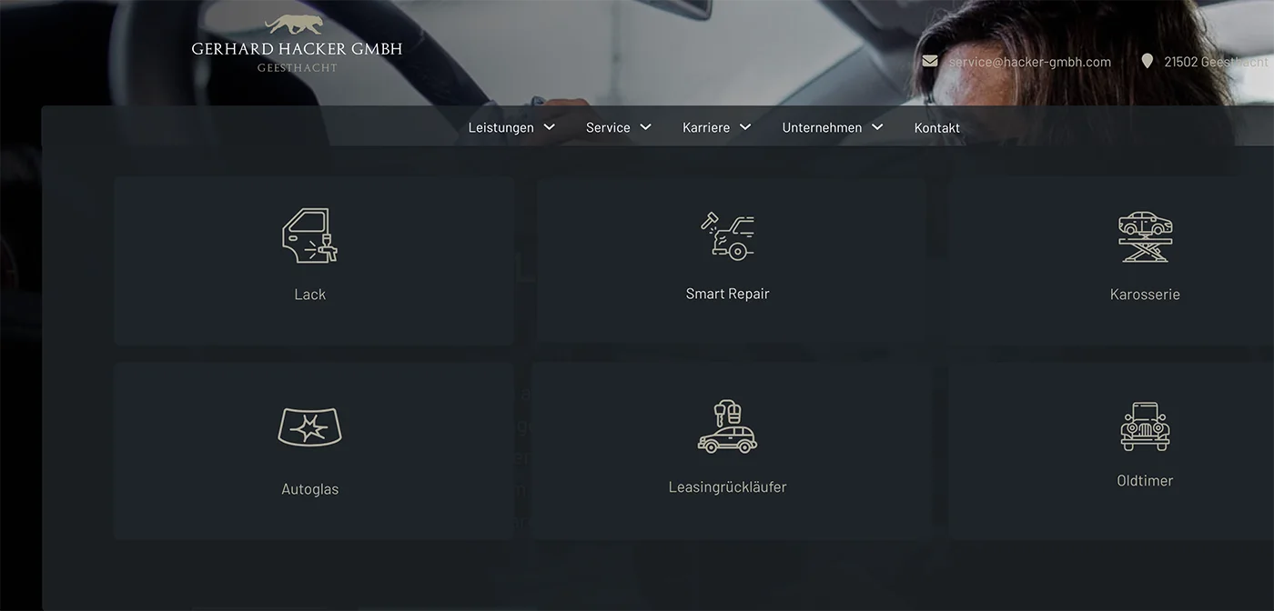 Menü Hacker Website