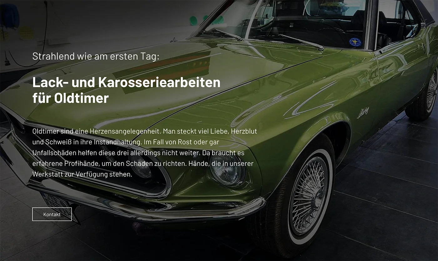 Gerhard Hacker Website Screen