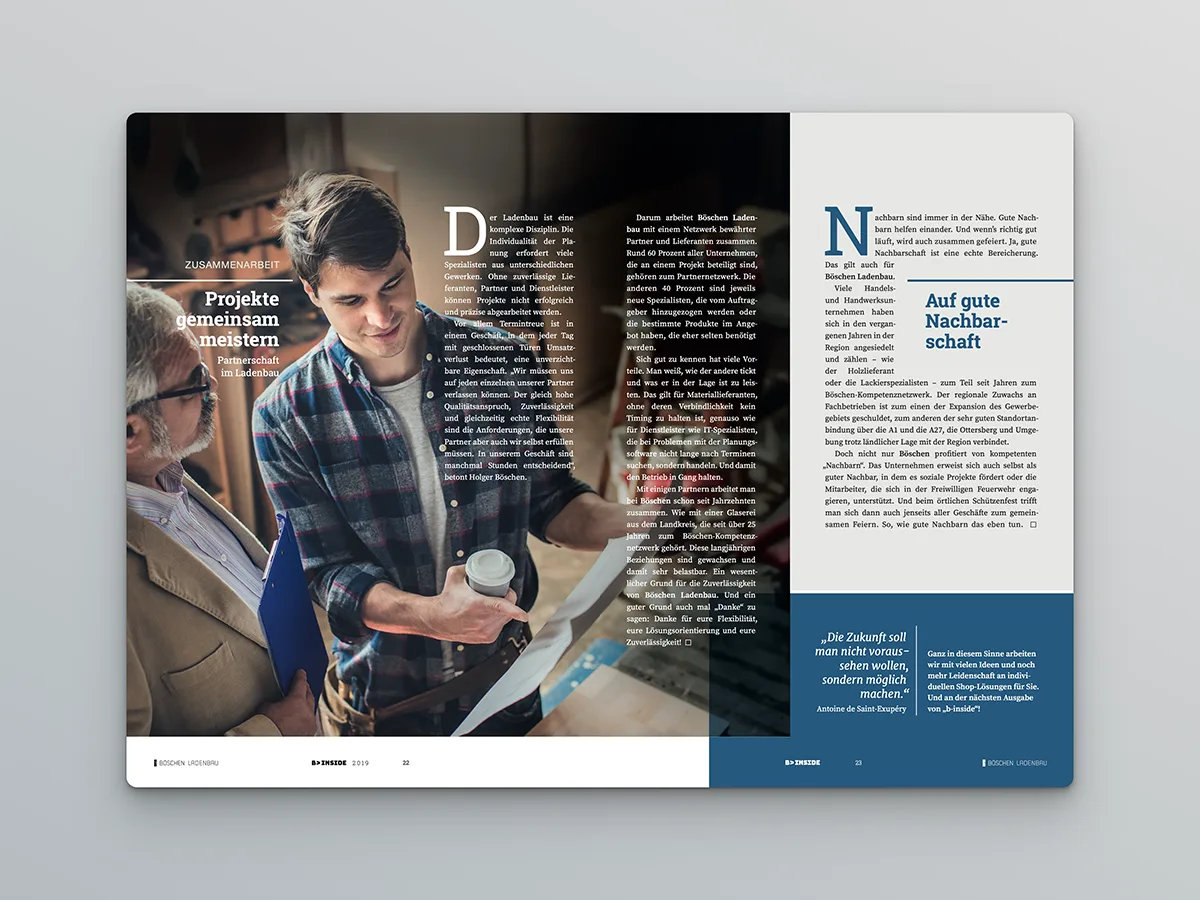 Kundenmagazin Ladenbau