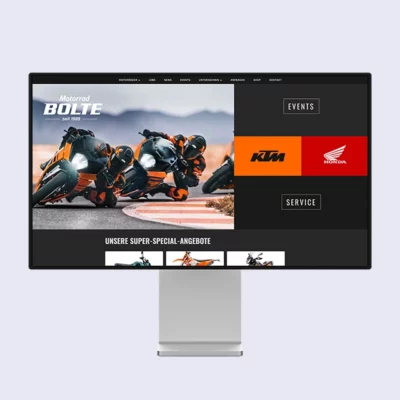 Motorrad Bolte Webdesign